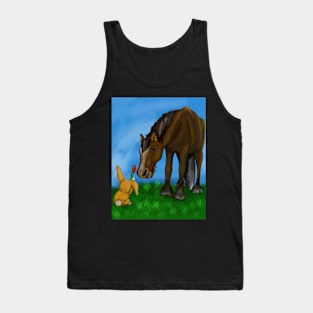 Horse and rabbit Tank Top